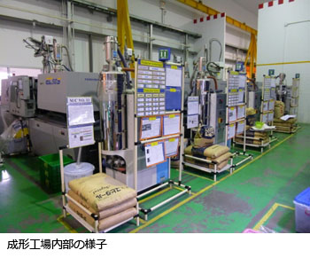 タイ工場　成形工場内部